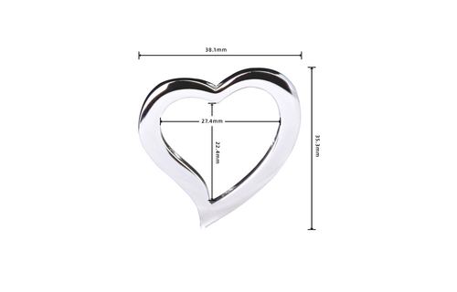 Heart-shaped Nipple Clamps Stainless Steel with Bells