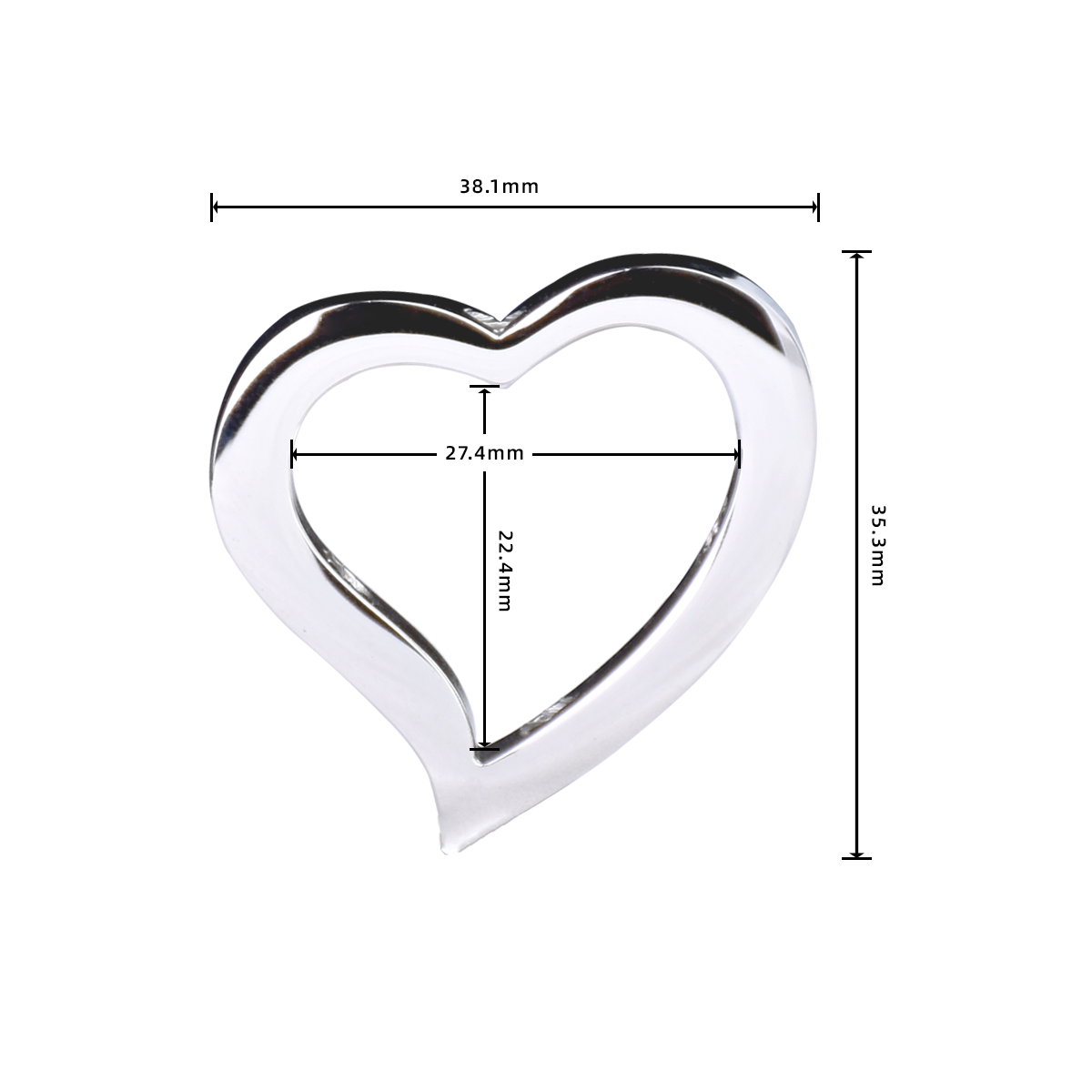 Heart-shaped Nipple Clamps Stainless Steel with Bells