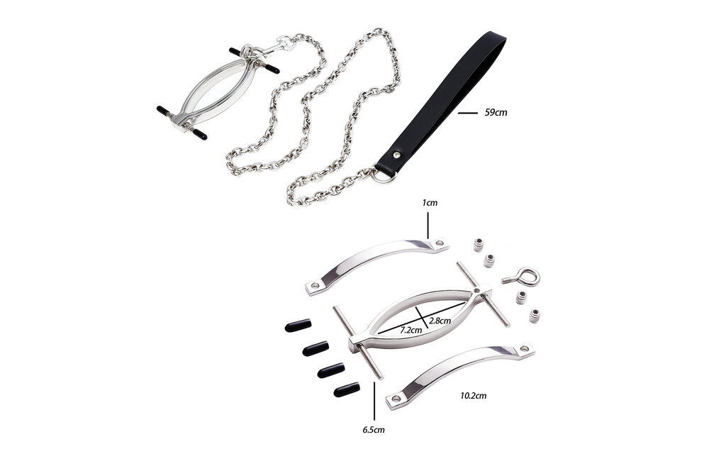 Klitorisklemme mit Kette – Komfortable Stimulation & Kontrolle