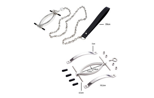 Clitklem met Ketting – Comfortabele Stimulatie & Controle
