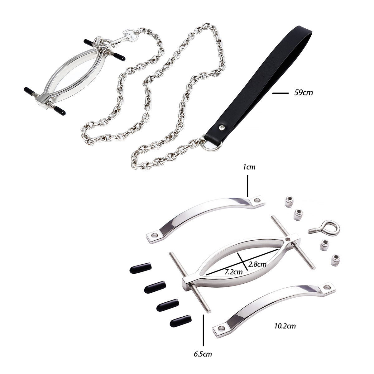 Clitklem met Ketting – Comfortabele Stimulatie & Controle