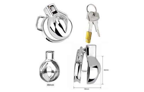 Ultra-Short Vulva Chastity Device With Adjustable PU Strap