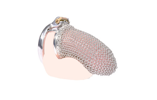Steel Mesh Chastity Cage XL – Comfort & Safety in Style