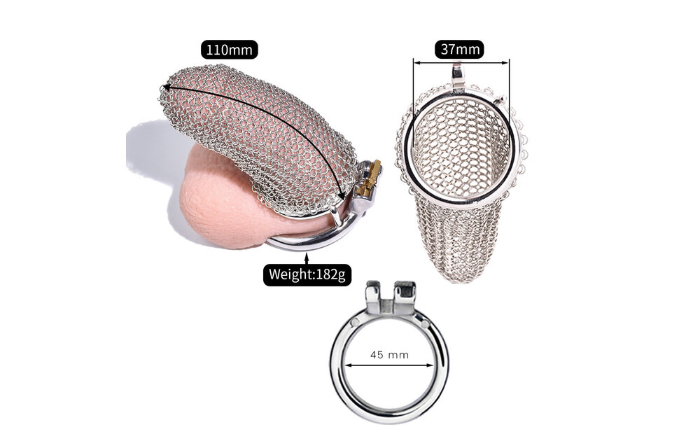 Stalen Mesh Kuisheidskooi Xl – Comfort & Veiligheid In Stijl