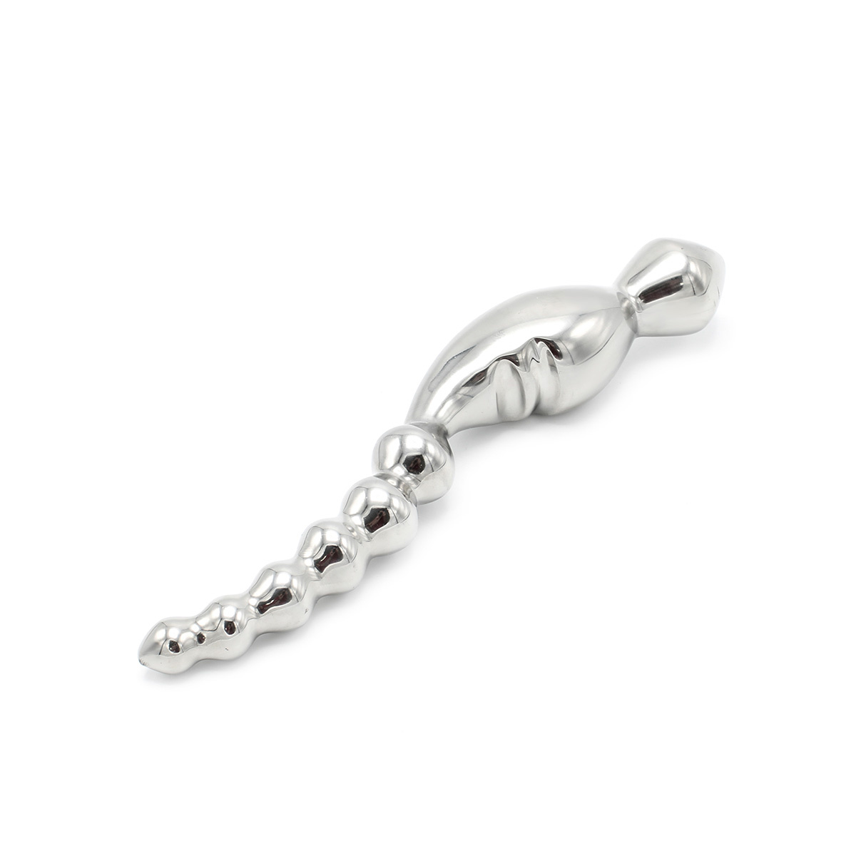 Curve Steel Dildo Ridges 22 cm – Uniek Roestvrij Stalen Plezier