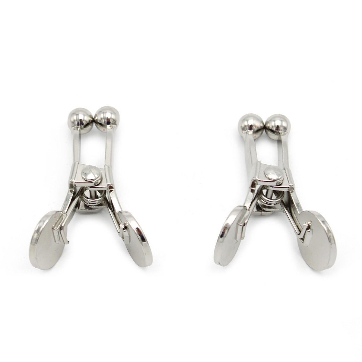 Silver Nipple Clamps with Ball Tips – Elegant Sensual Pleasure
