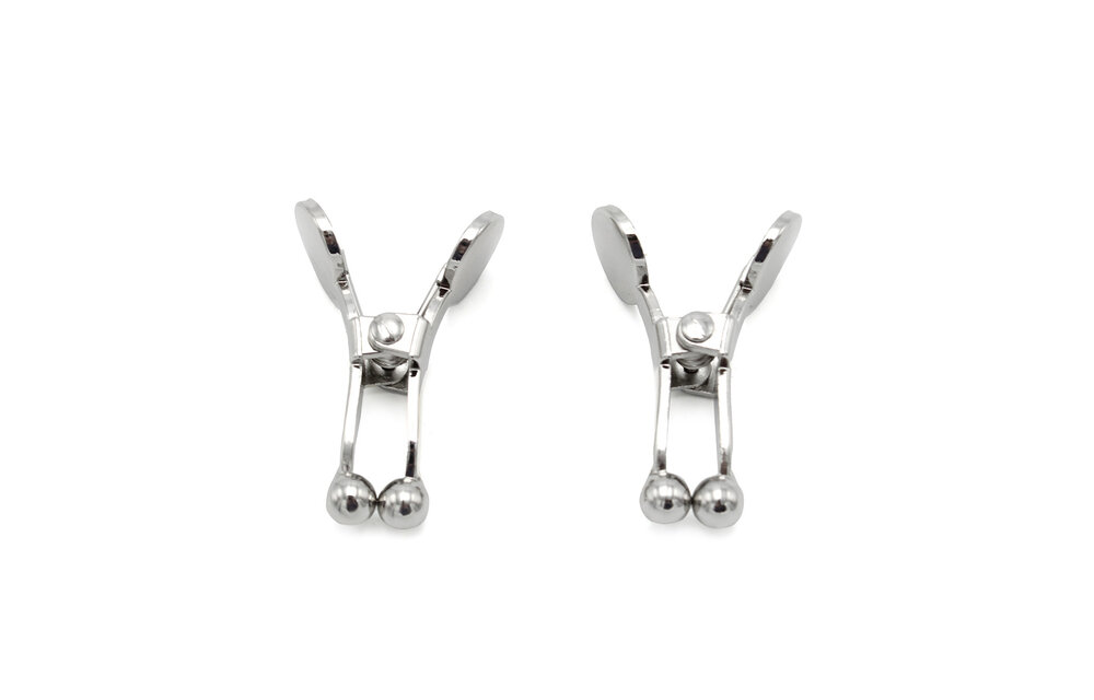 Silver Nipple Clamps with Ball Tips – Elegant Sensual Pleasure