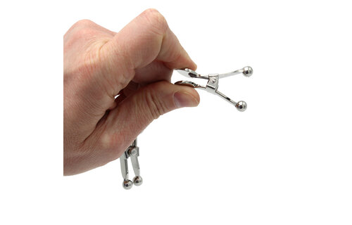 Silver Nipple Clamps with Ball Tips – Elegant Sensual Pleasure