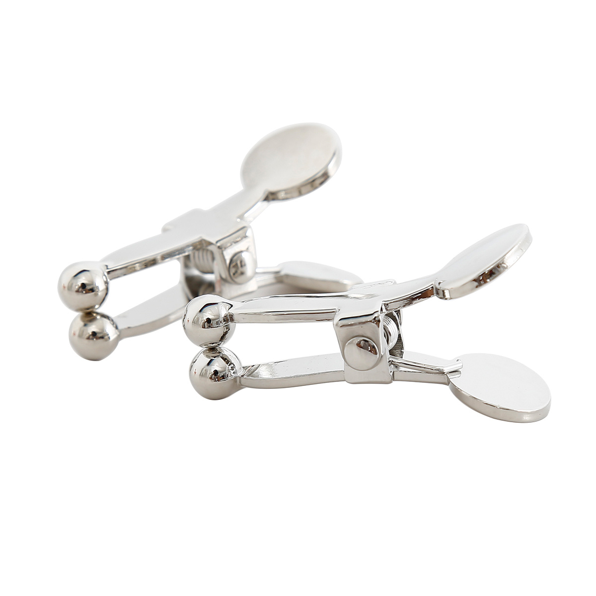 Silver Nipple Clamps with Ball Tips – Elegant Sensual Pleasure