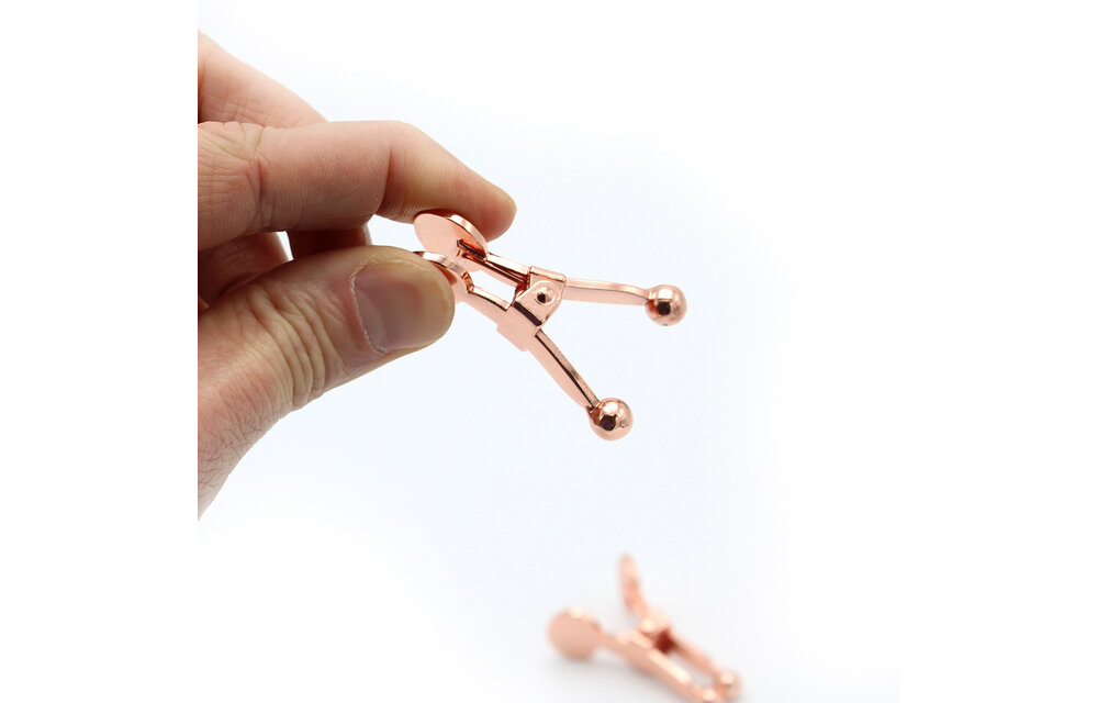 Nipple Clamps Rose Gold Ball Tips | Luxury, Comfort & Sensation