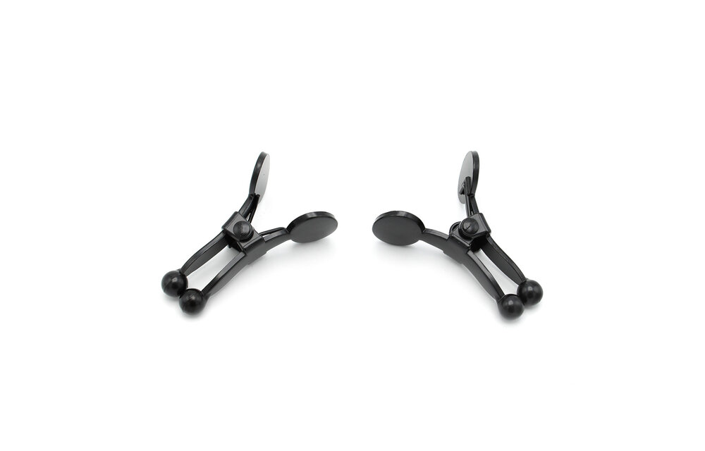 Nippelklemmen Mattschwarz mit Kugelspitzen – Stilvolles & intensives Vergnügen