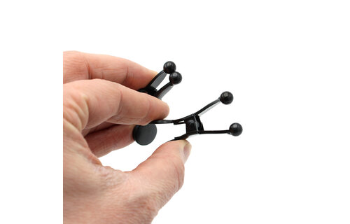 Nipple Clamps Matt Black with Ball Tips – Stylish & Intense Pleasure