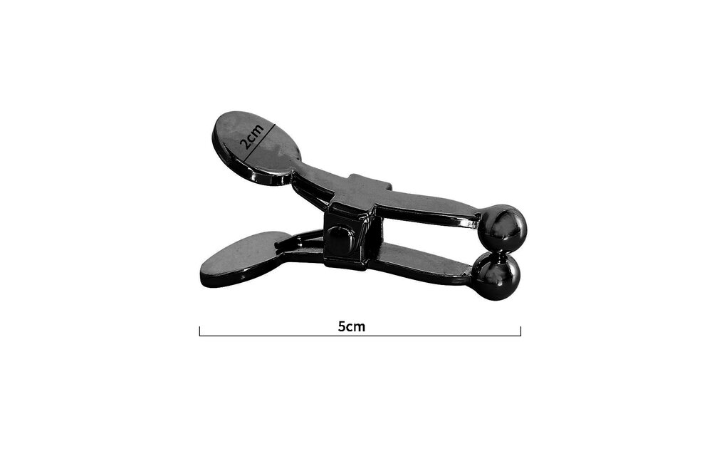 Nipple Clamps Matt Black with Ball Tips – Stylish & Intense Pleasure