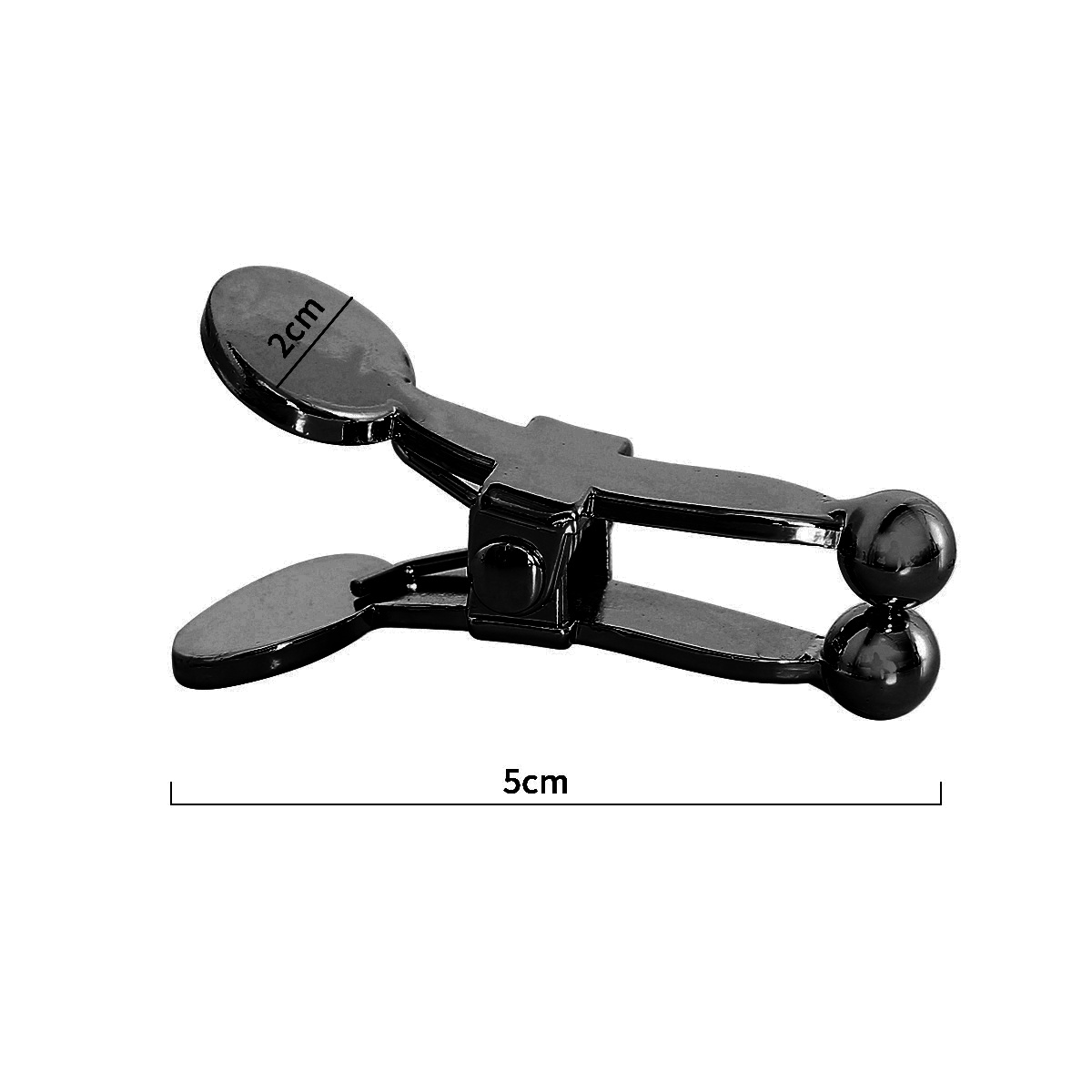 Nipple Clamps Matt Black with Ball Tips – Stylish & Intense Pleasure