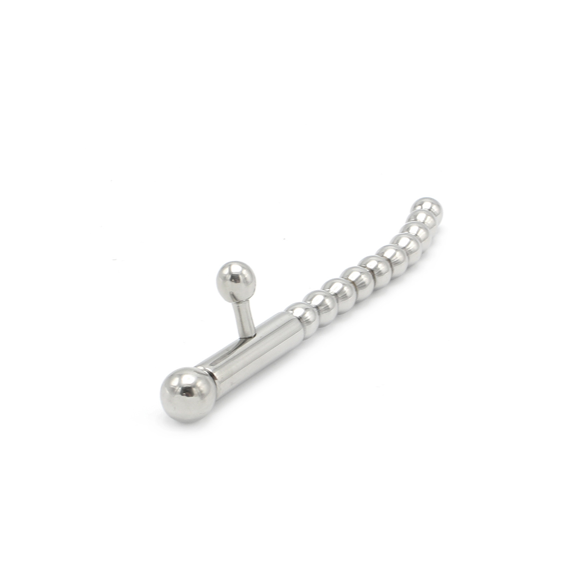 Hollow Penis Plug 2 Buttons | Kiotos Stainless Steel Pleasure 8mm x 10.9cm