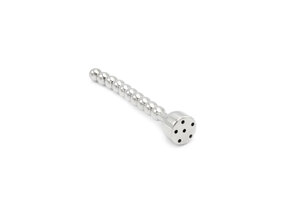 Hohler gebogener Penis-Duschplug 8 mm | Kiotos Edelstahl-Genuss
