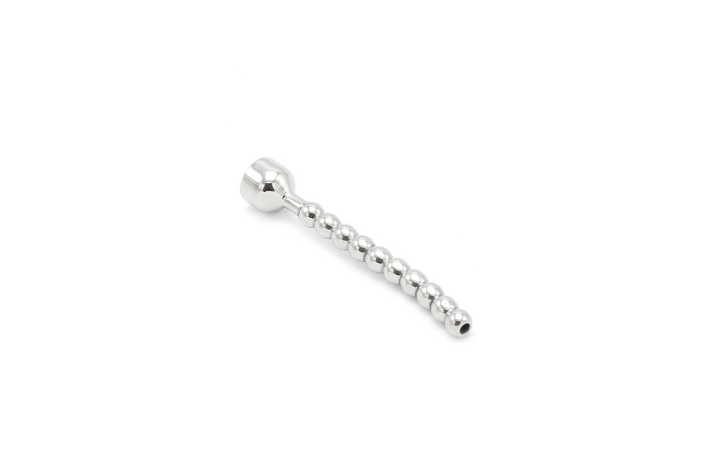 Hollow Curved Penis Shower Plug 8 mm | Kiotos Stainless Steel Pleasure