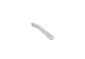 Massiver 8-mm-Penisplug aus Edelstahl mit Perlenmuster