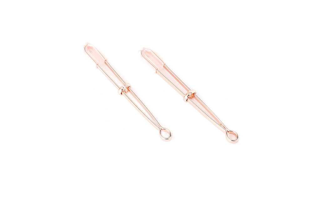 Rosa Nippelklemmen Roségold | Elegantes & sinnliches Accessoire
