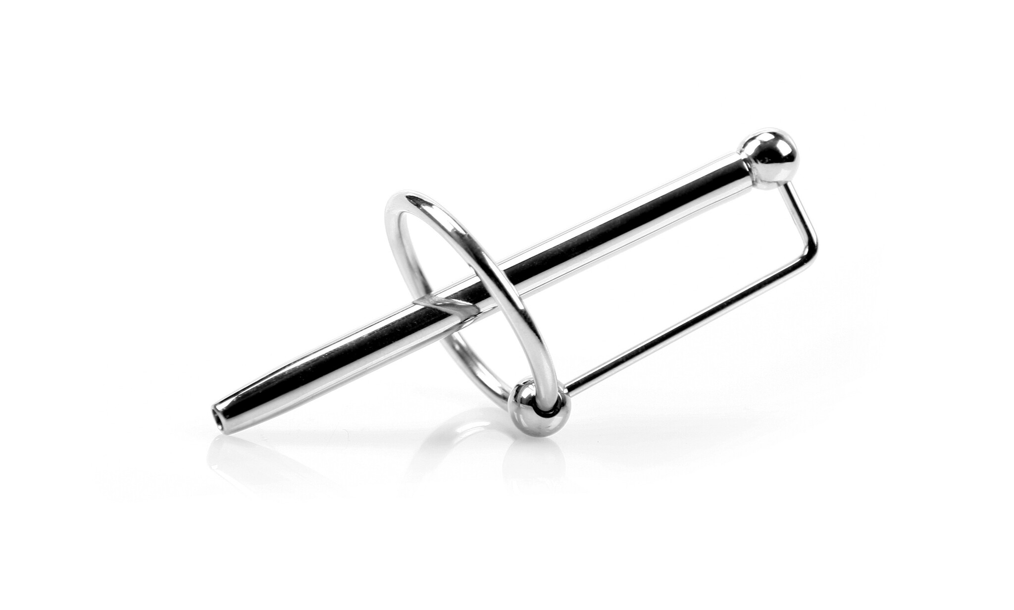 Hohler Penisplug aus Edelstahl 25 mm | Long Princess Wand