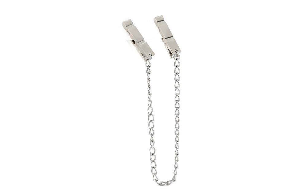 Modern Zinc Alloy Nipple Clamps with Chain – Stylish & Sensual