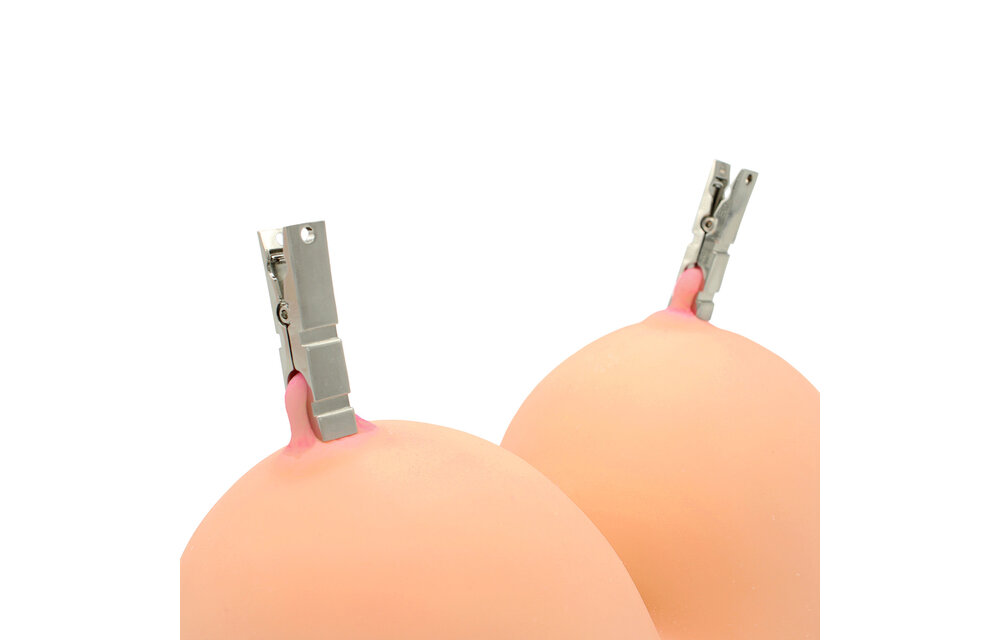 Modern Zinc Alloy Nipple Clamps with Chain – Stylish & Sensual