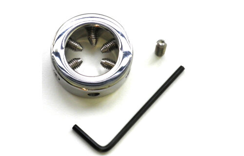 Glansspike Cock Ring 3.5 cm Stainless Steel with 6 Spikes