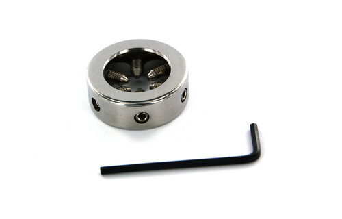 Glanzspike-Cockring 3,5 cm Edelstahl mit 6 Spikes