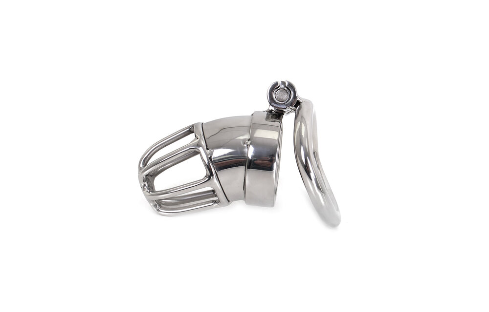 Stainless Steel Kiotos Cock Tube Chastity Cage 3.5 cm Steel