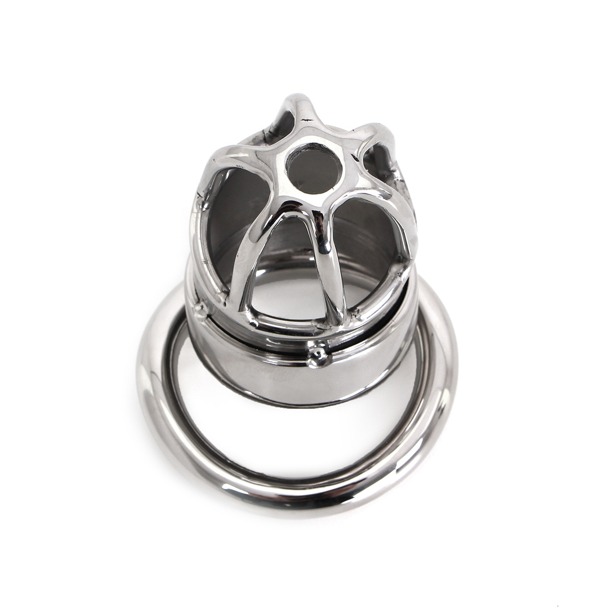 Stainless Steel Kiotos Cock Tube Chastity Cage 3.5 cm Steel