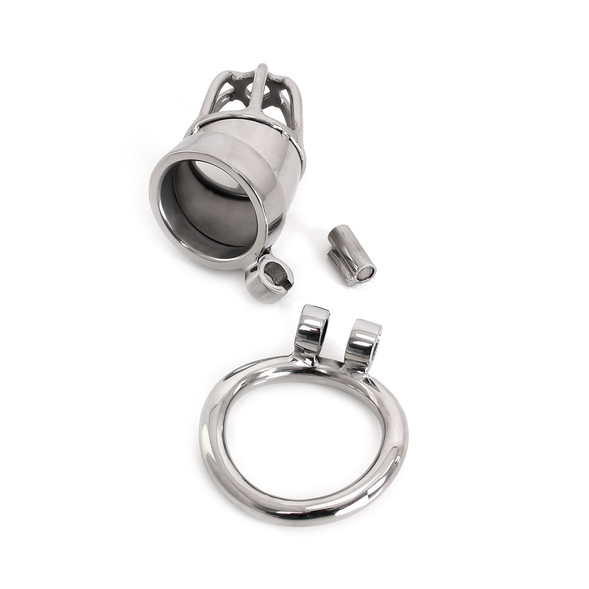 Stainless Steel Kiotos Cock Tube Chastity Cage 3.5 cm Steel
