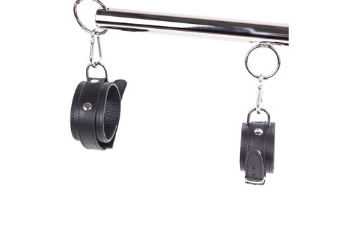 Luxury Black Leather Spreader Bar Set 76 cm – Comfort & Safety