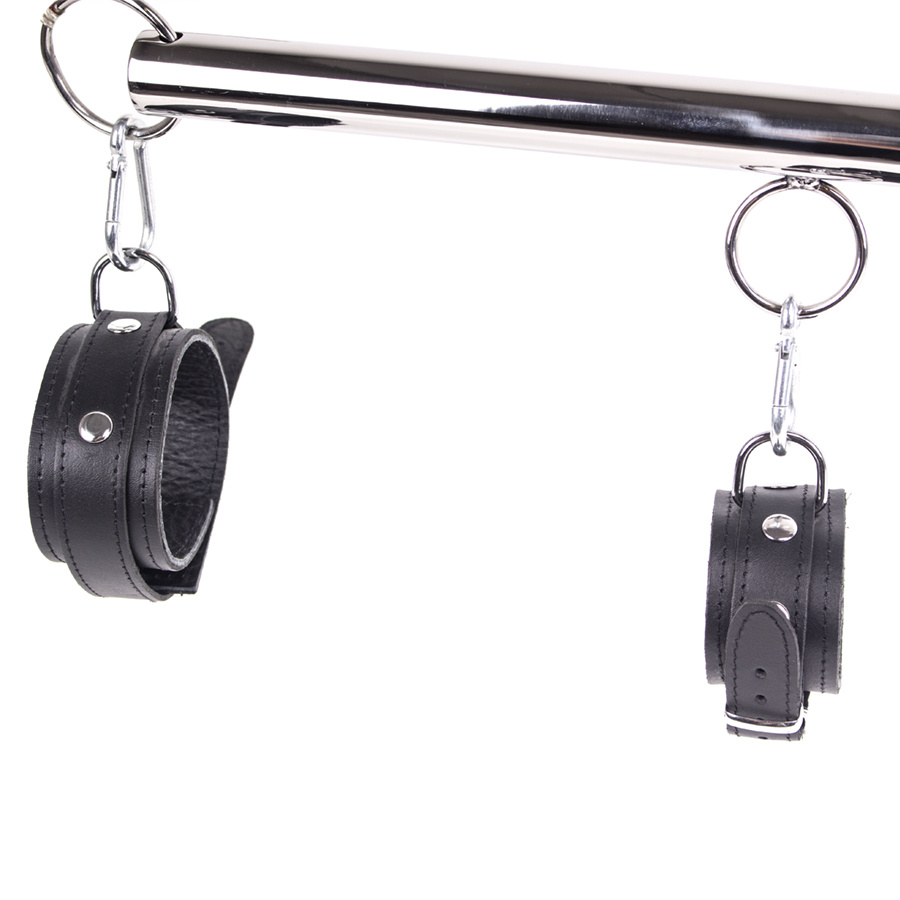 Luxury Black Leather Spreader Bar Set 76 cm – Comfort & Safety