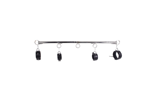 Luxury Black Leather Spreader Bar Set 76 cm – Comfort & Safety