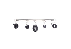 Spreizstangenset Deluxe 76 cm schwarzes Leder – Noblesteel