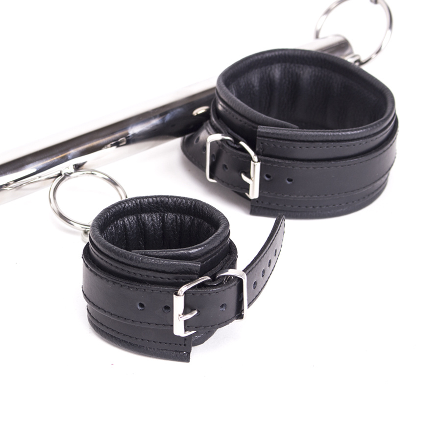 Spreader Bar Deluxe Set 76 cm Black Leather – Noblesteel