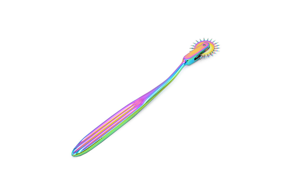 Regenboog Pinwheel Sensorisch Speelgoed | Luxe Roestvrij Staal