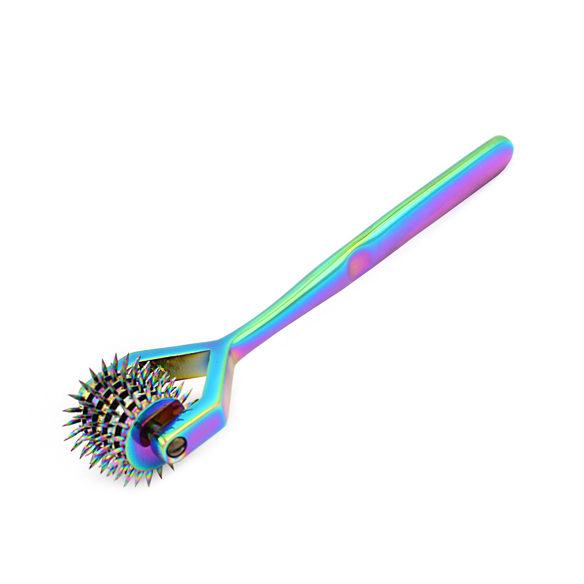 Regenboog Pinwheel 5 Wielen | Luxe RVS Sensorisch Speelgoed