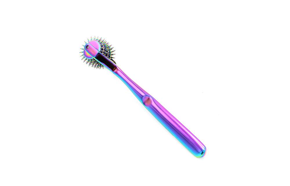 Regenboog Pinwheel 5 Wielen | Luxe RVS Sensorisch Speelgoed