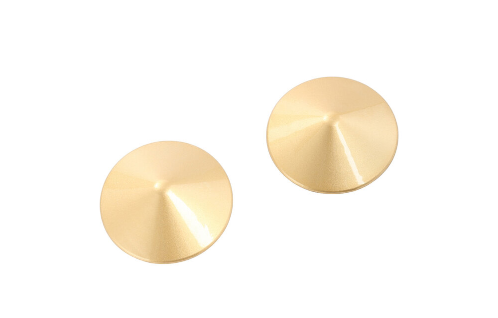 Gold metal nipple covers with sticky gel – Stylish & sexy