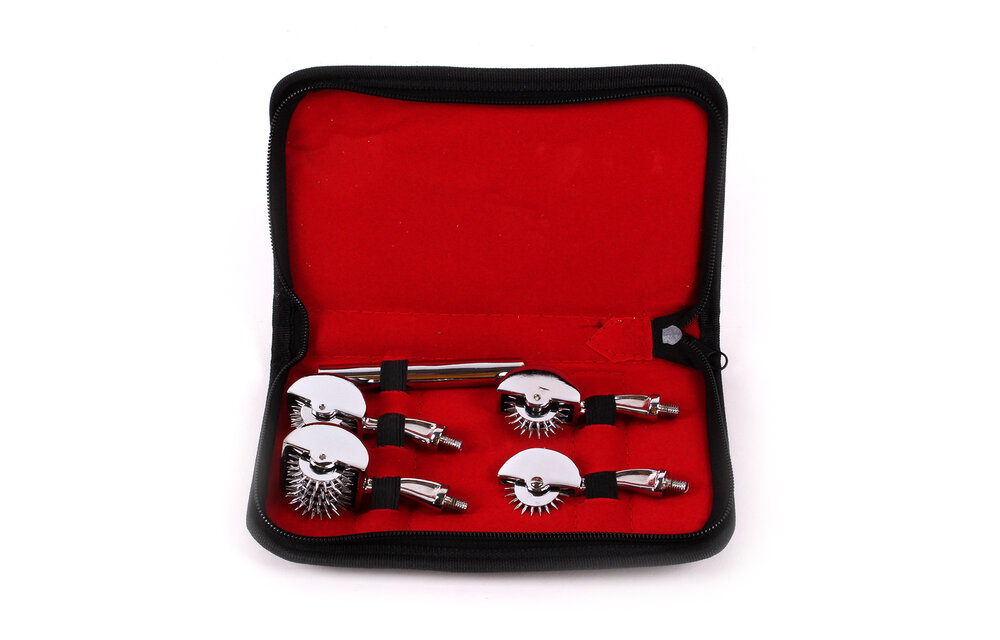 Pinwheel-Set Edelstahl – 4 austauschbare Aufsätze