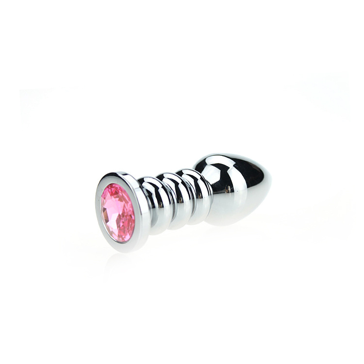 Ribbed Pink Butt Plug 9.5 cm – Safe & Intense Orgasms