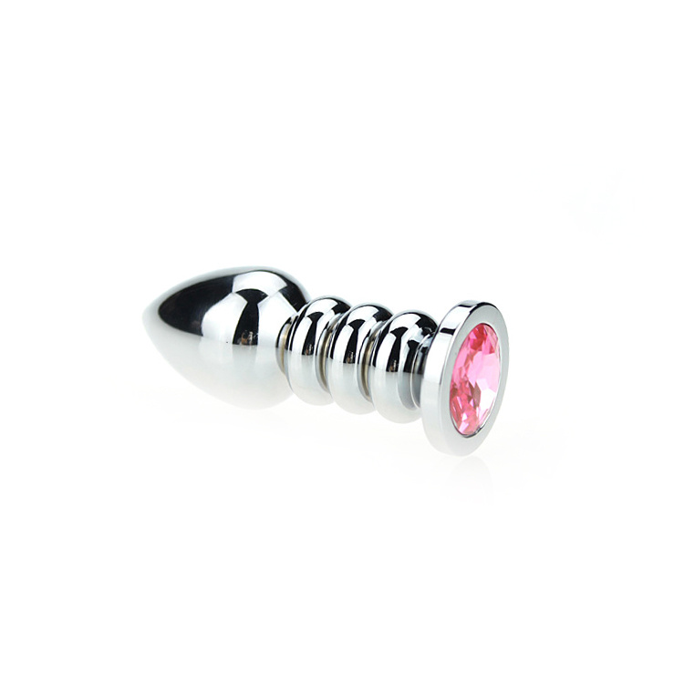 Ribbed Pink Butt Plug 9.5 cm – Safe & Intense Orgasms