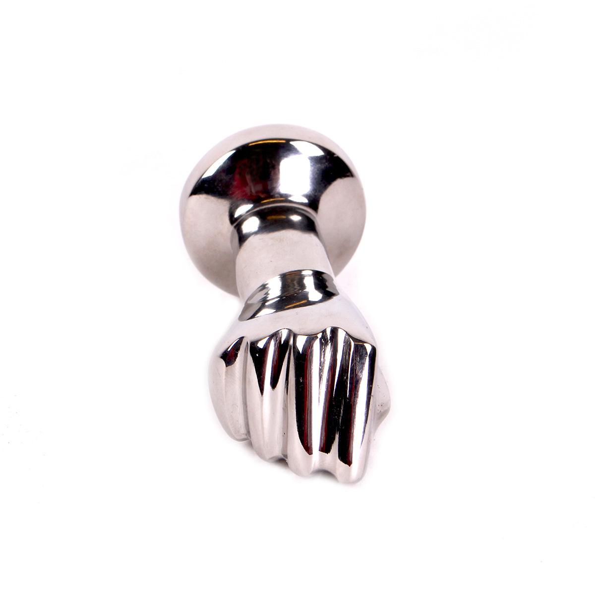 Stahl-Faust-Buttplug 8,8 cm mit Edelstein – einzigartiges Gefühl