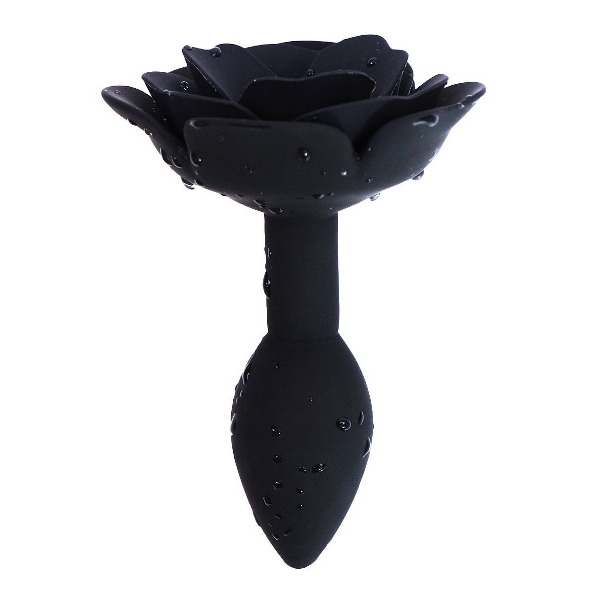 Black Rose Silicone Butt Plug 9 cm – Elegant & Comfortable