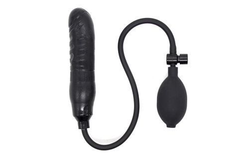 Aufblasbarer schwarzer Dildo 53 cm – Komfortabel & sicher in der Anwendung