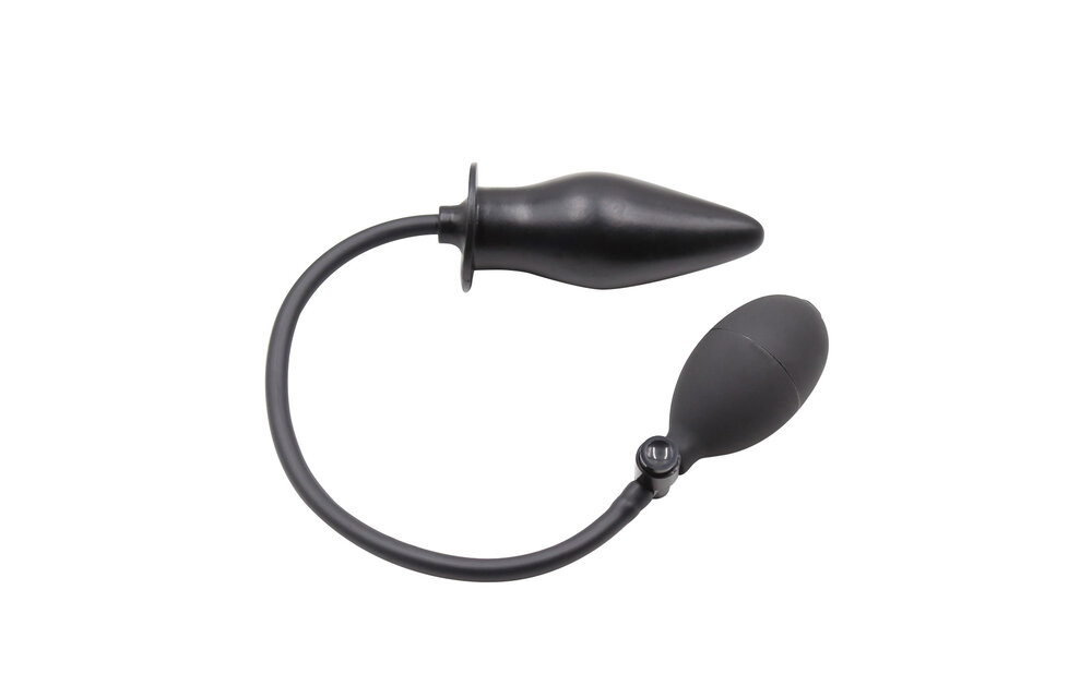 Opblaasbare Zwarte Anale Spade Plug 50 cm – Comfort & Veiligheid