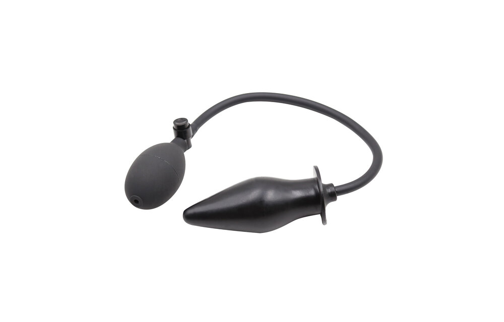 Inflatable Black Anal Spade Plug 50 cm – Comfort & Safety