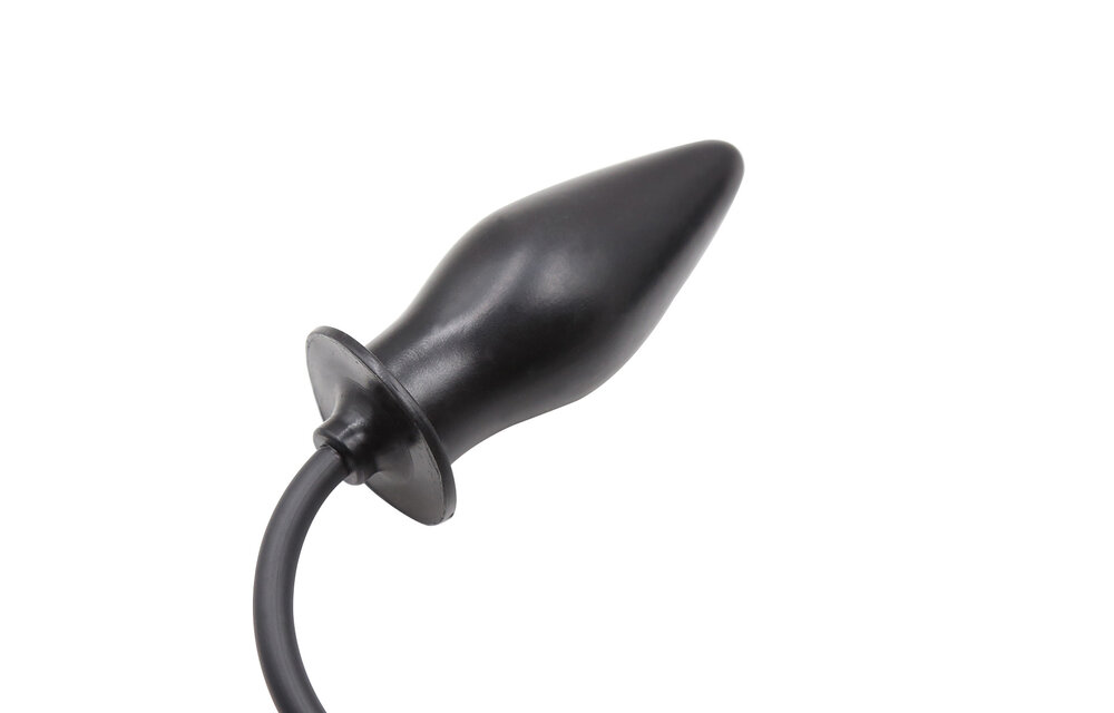 Inflatable Black Anal Spade Plug – Comfort & Safety