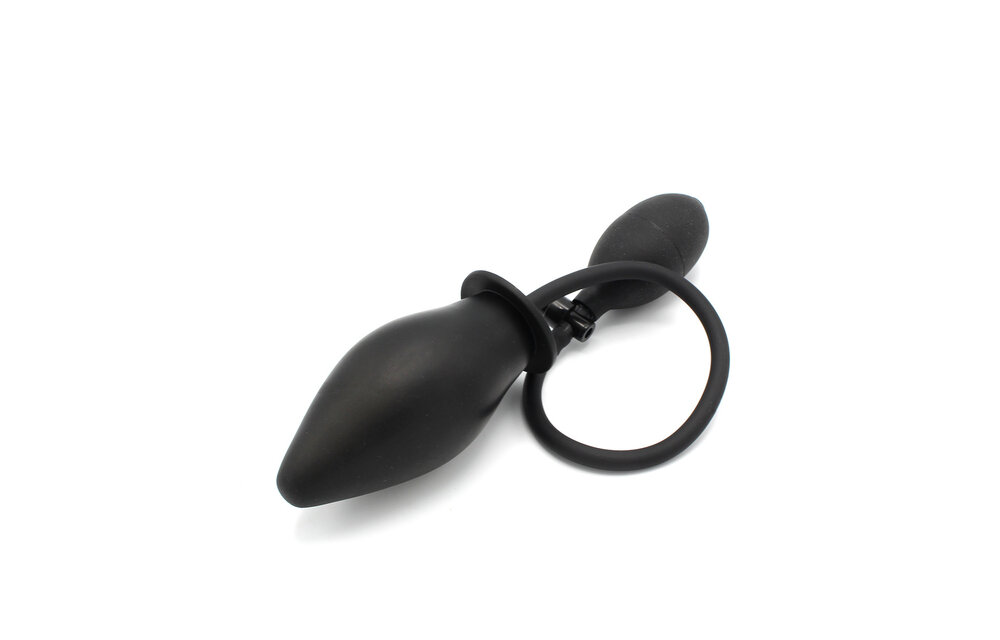 Inflatable Black Anal Spade Plug – Comfort & Safety